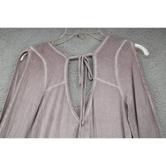 American Eagle Outfitters Slit Arm Bell Sleeves Tie Dress-Size Small/Petite-Boho - Picture 7 of 7